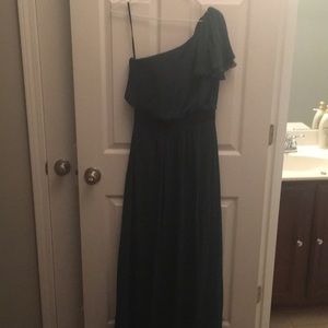Hunter green formal dress